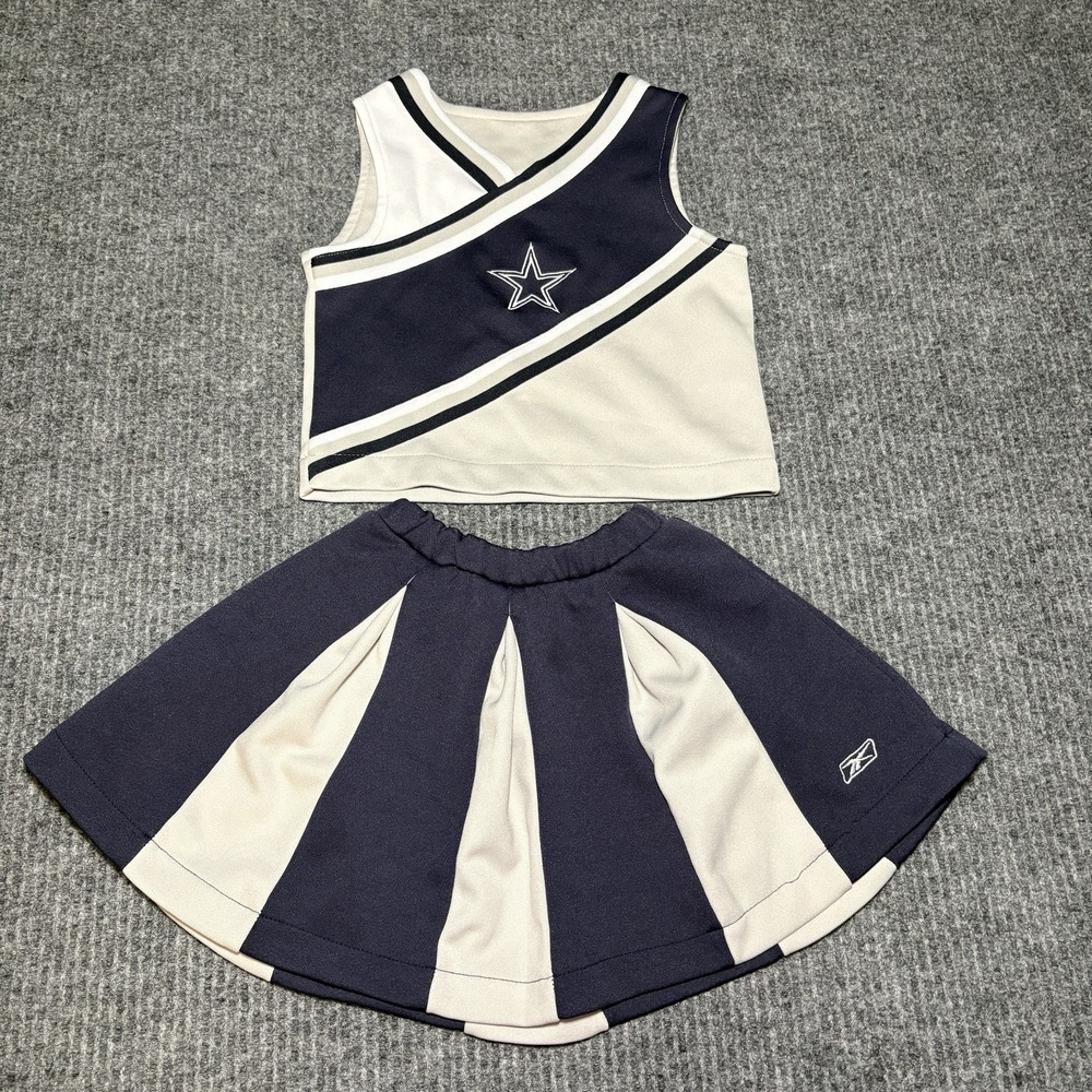 Dallas Cowboys NFL Reebok Toddler Cheer Set Size 4t